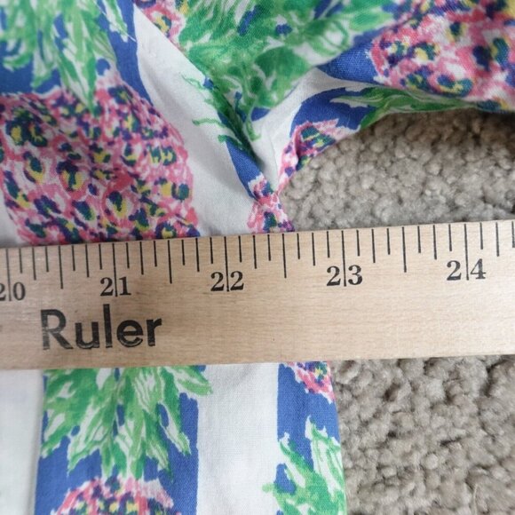 The Nutter Shirt XL Blue Pineapples All Over Hawaiian Aloha Made in USA - Picture 7 of 7